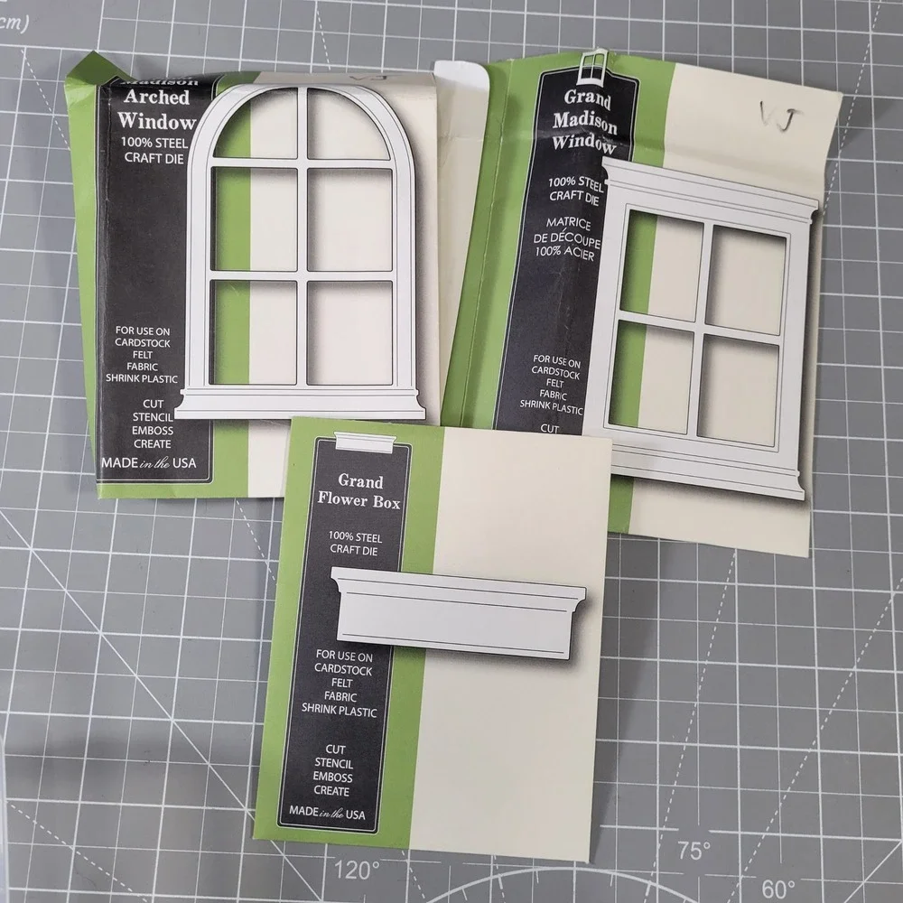 Memory Box Grand Madison Arched Window Flower Box Steel Craft Dies 3 Piece